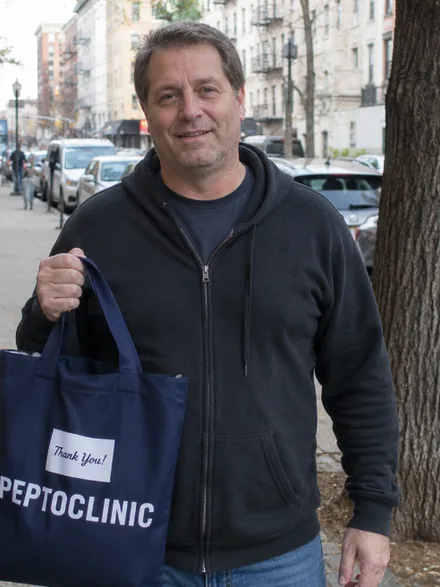 Brandon, a PeptoClinic customer, with the order they received