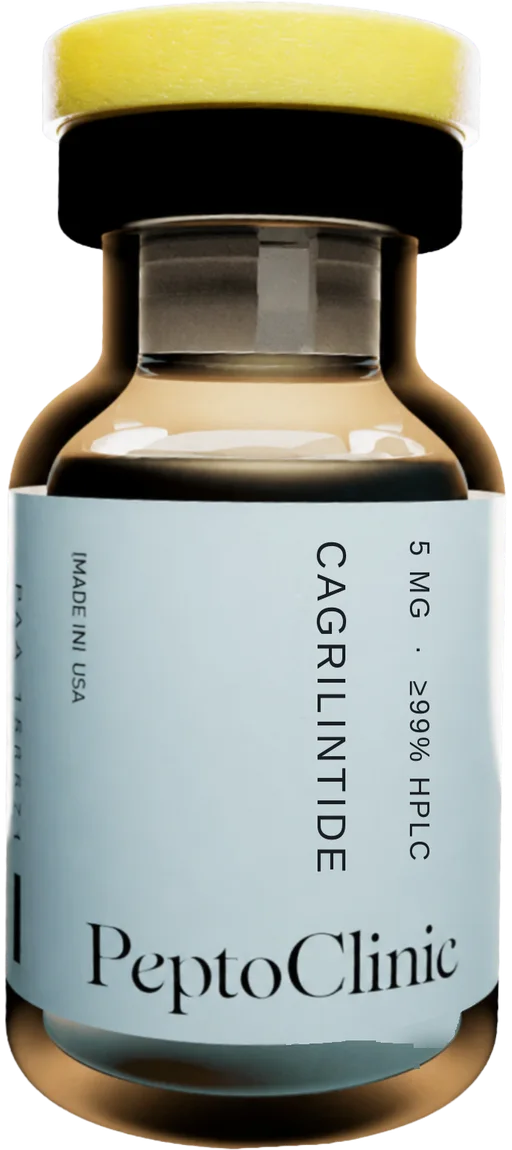 Cagrilintide 5 mg vial — lyophilised peptide, ≥99% HPLC